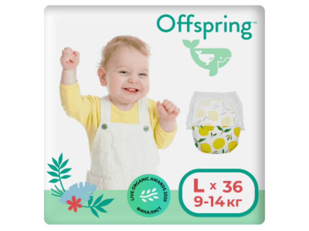 Offspring L 9-14 kg 36 dona Limonli taglik-trusiklari
