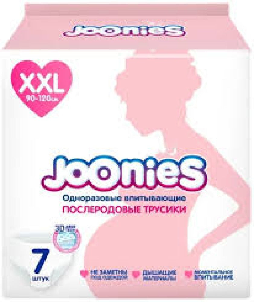 Joonies tug'ruqdan keyingi bir martalik trusiklar, XXL o'lcham, 7 dona