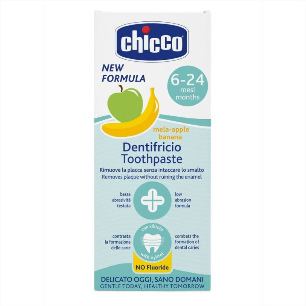Chicco sut-bananli ftorli tish pastasi, 6 oylikdan, 50 ml