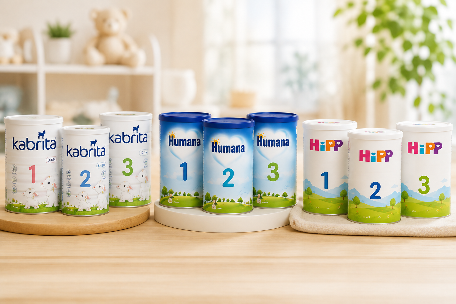 Какую молочную смесь выбрать: HiPP, Humana или Kabrita — сравнение