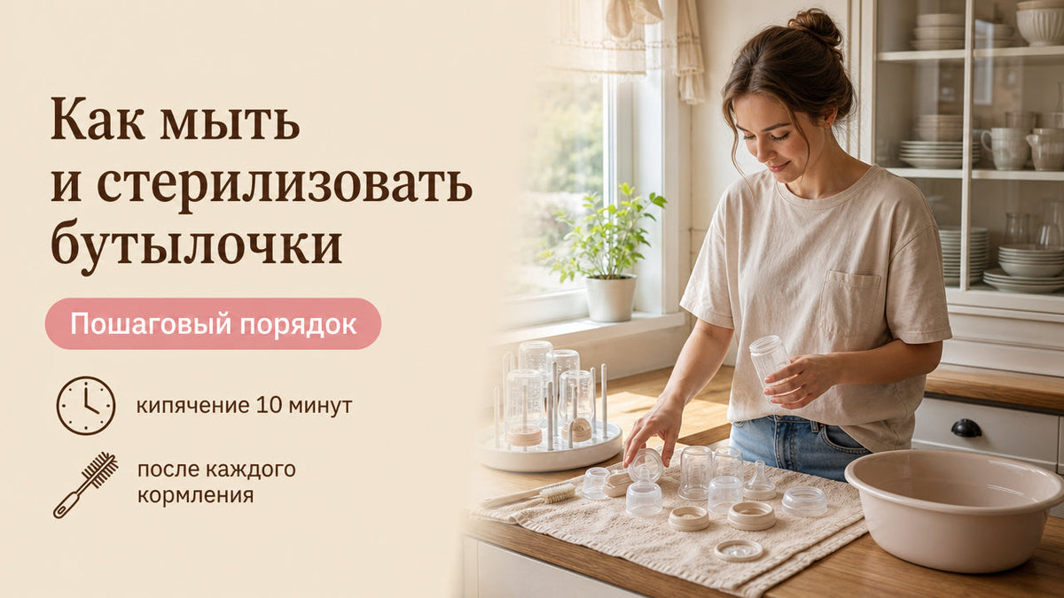 Как мыть и стерилизовать бутылочки