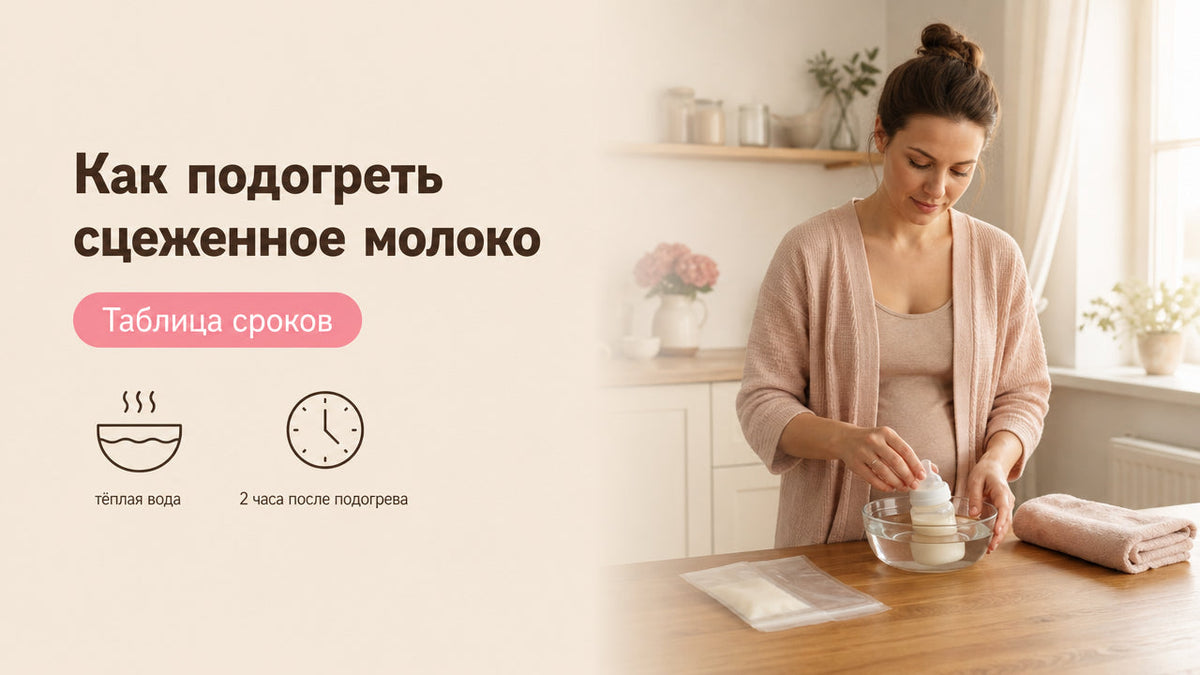 Как подогреть сцеженное молоко