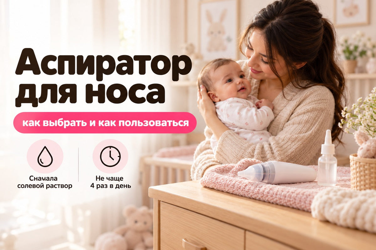 Назальный аспиратор для детей: какой выбрать и как пользоваться