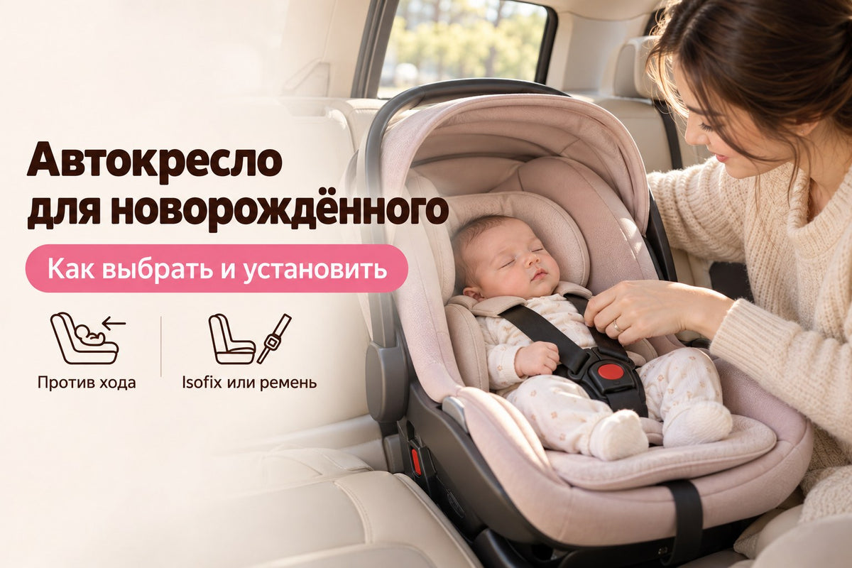 Автокресло для новорождённого: как выбрать и правильно установить