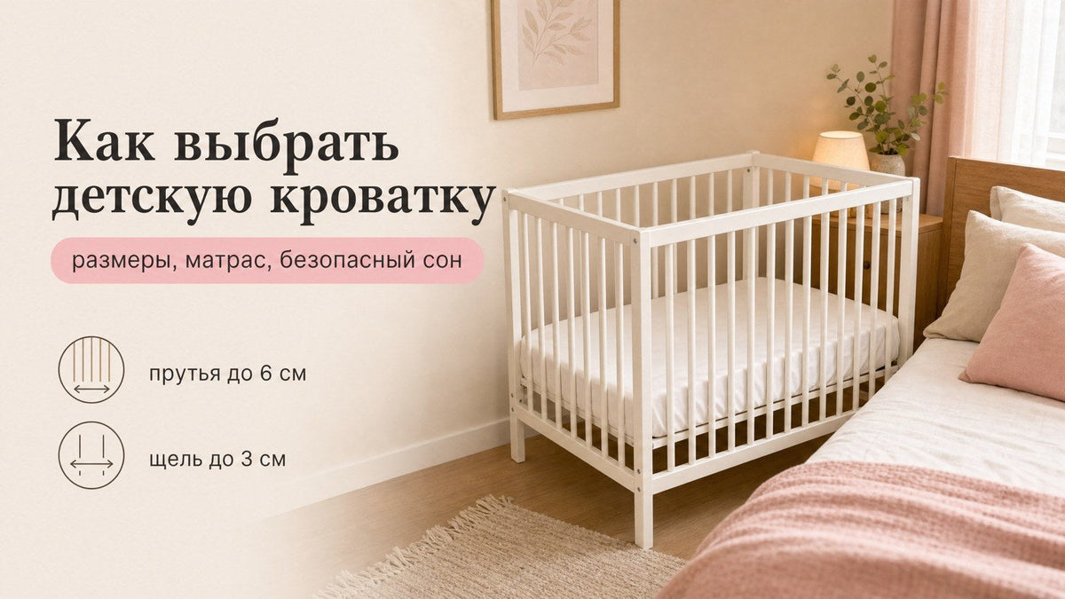 Как выбрать детскую кроватку: размеры, матрас и безопасность сна
