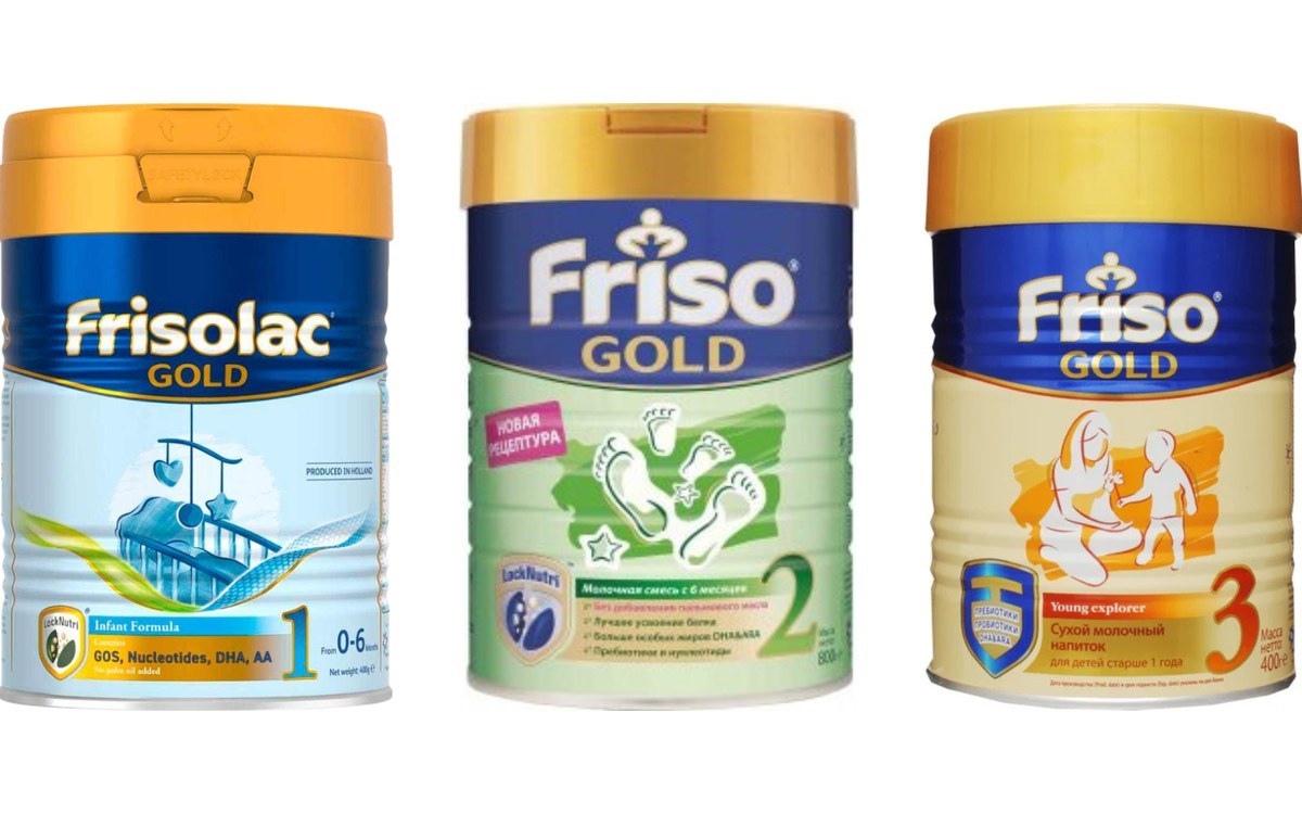 Frisolac Gold 3, Gold 1 и 2, Comfort, Sin Lactosa: какой Фрисолак выбрать