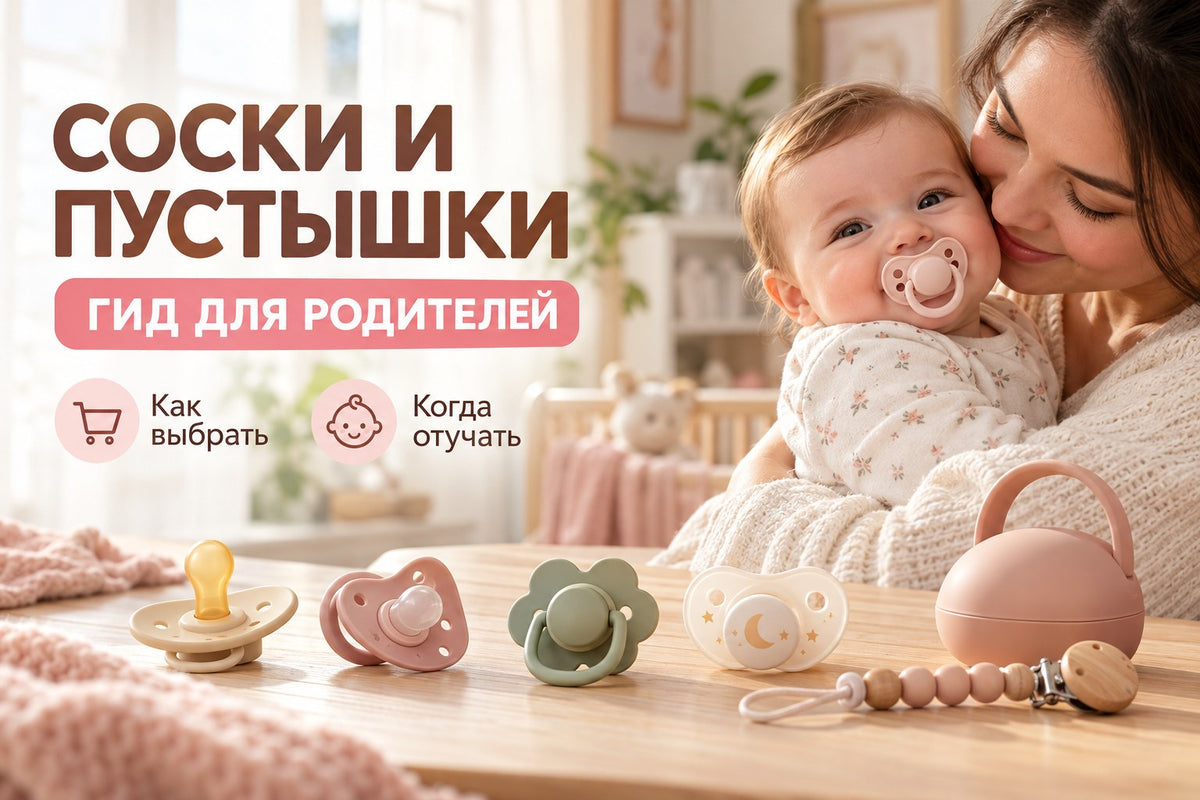 Соски и пустышки — гид для родителей