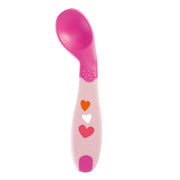 Ложка Chicco Baby's First Spoon розовая с мягким наконечником 8м+