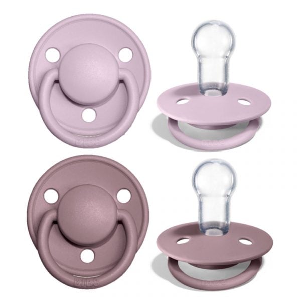 Пустышка BIBS De Lux силиконовая анатомическая 0-36 месяцев Dusky Lilac — 2