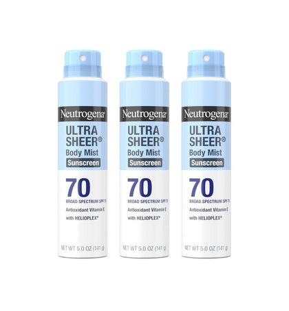 Солнечный спрей Neutrogena SPF 70 водостойкий 141 г