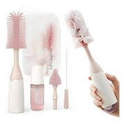 Щётка для бутылочек Momcozy Pink с длинной щетиной для узких горлышек