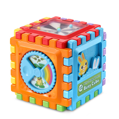 LeapFrog 6-in-1 Snap & Learn Busy Cube bizikubi, yig'iladigan, 1–3 yosh