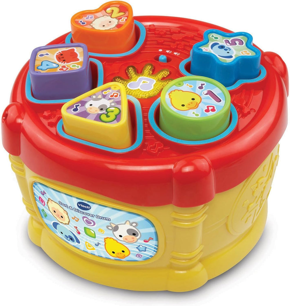 Сортер-барабан VTech Sort & Discover Drum, 5 фигур, 12–36 месяцев