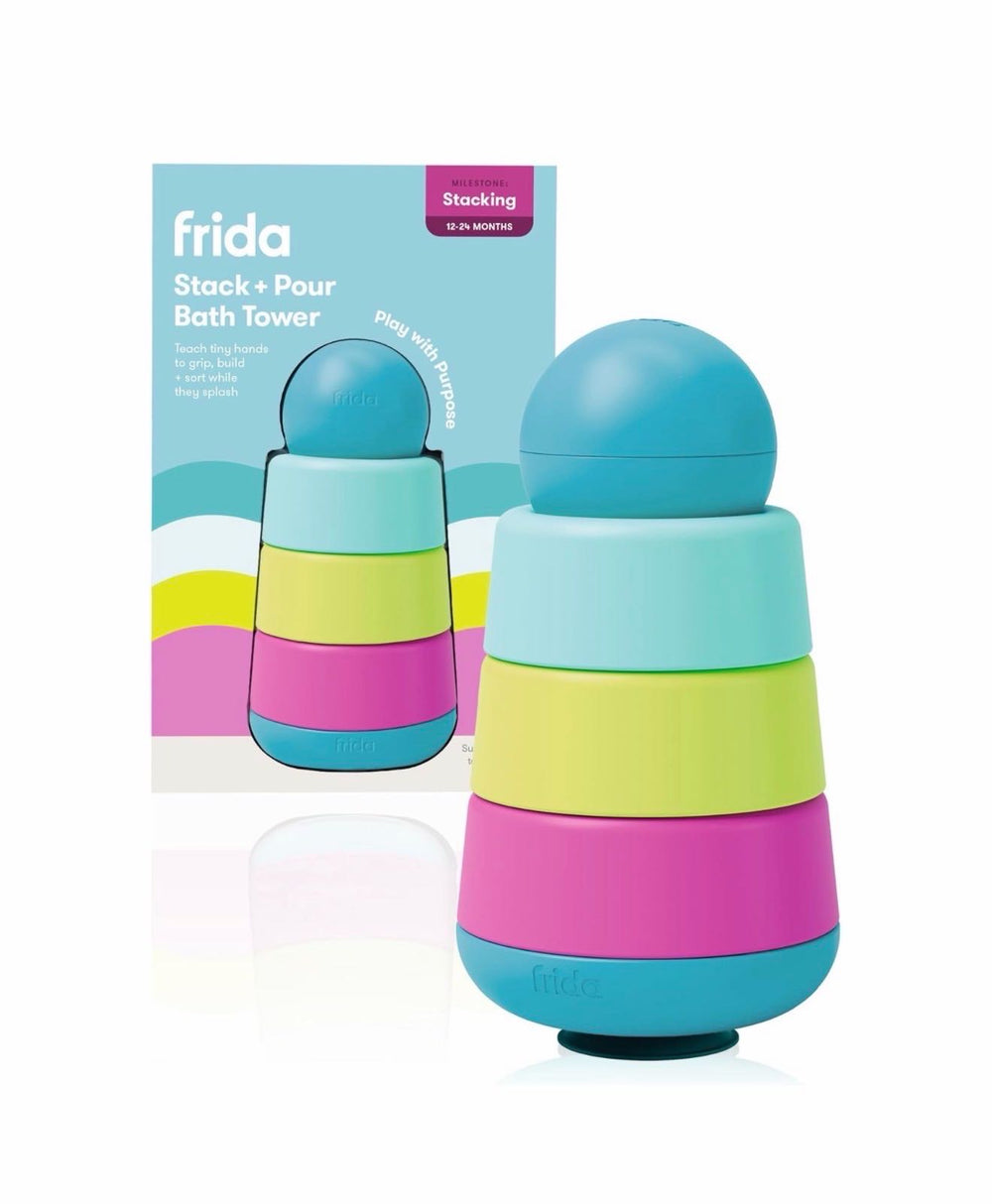 Frida Baby Stack + Pour Bath Tower vanna o'yinchog'i