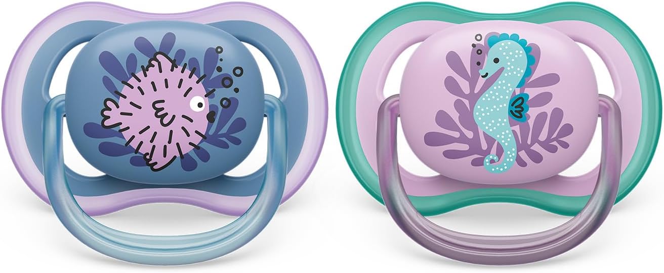 Пустышка Philips Avent Ultra Air дышащая 0-6 месяцев 2 штуки