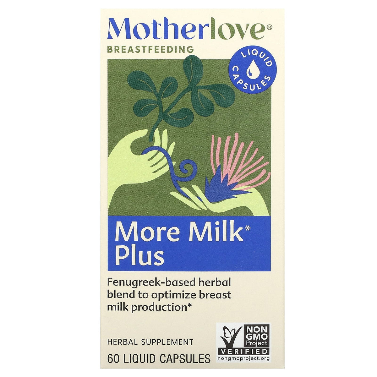 Motherlove More Milk Plus жидкие капсулы для лактации, 60 шт