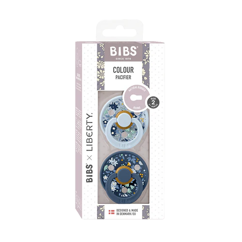 Пустышки BIBS x Liberty Chamomile Lawn латексные 0-6 месяцев набор 2 шт