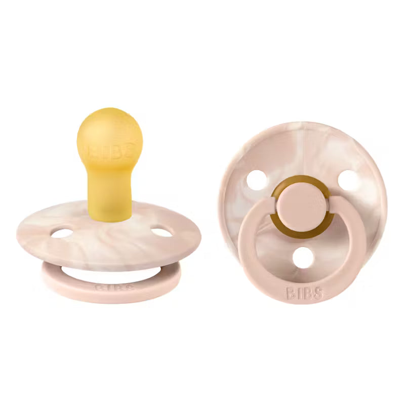 Пустышки BIBS Colour латекс размер 2 набор 2 шт Tie Dye Blush Ivory
