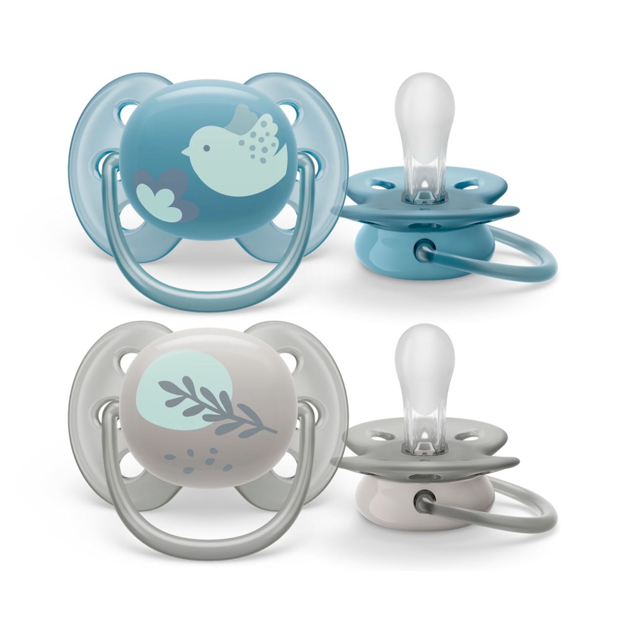 Пустышка Philips Avent Ultra Soft силиконовая 6-18 месяцев, 2 шт