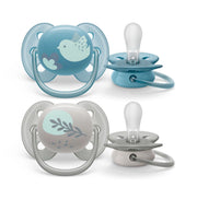 Пустышка Philips Avent Ultra Soft силиконовая 6-18 месяцев, 2 шт