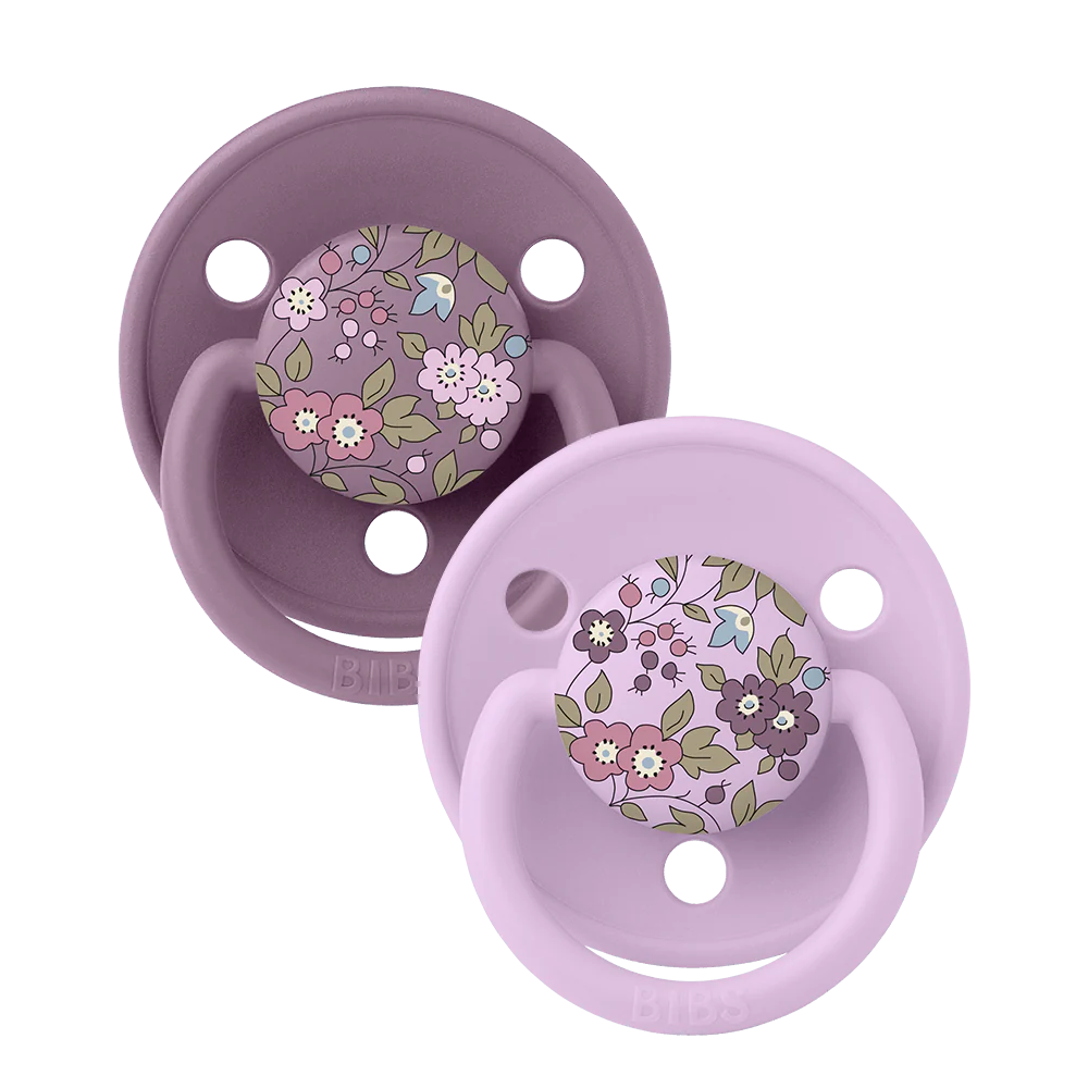 Пустышка BIBS Liberty De Lux силиконовая ортодонтическая 2 шт Mauve