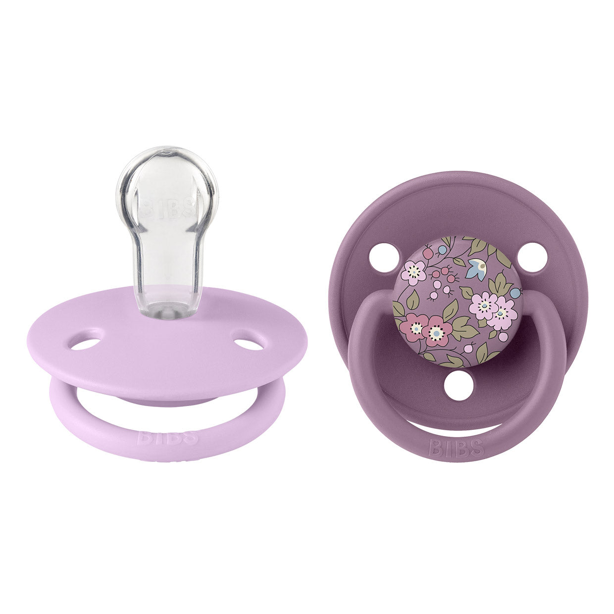 Пустышка BIBS Liberty De Lux силиконовая ортодонтическая 2 шт Mauve