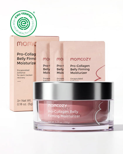 Крем от растяжек Momcozy Pro-Collagen, банка 150 г и тюбик 30 г