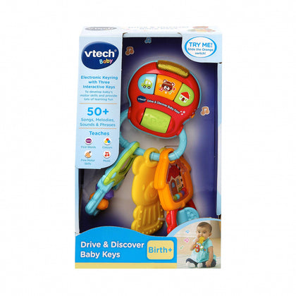 VTech Drive & Discover Baby Keys musiqali kalitchalari, tug'ilgandan