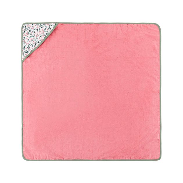 Полотенце Loulou PETITE&MARS Bamboo 100x100 см с капюшоном розовое