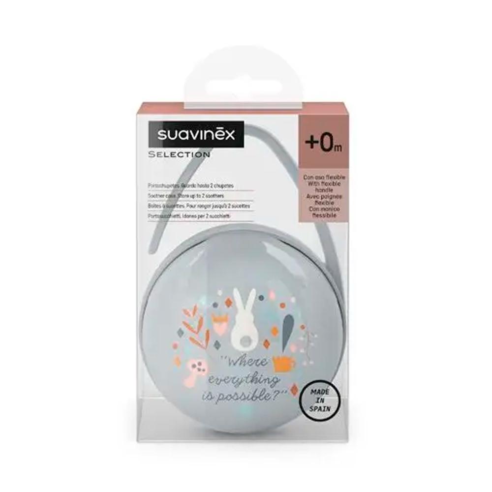 Футляр для пустышки Suavinex Wonderland голубой компактный