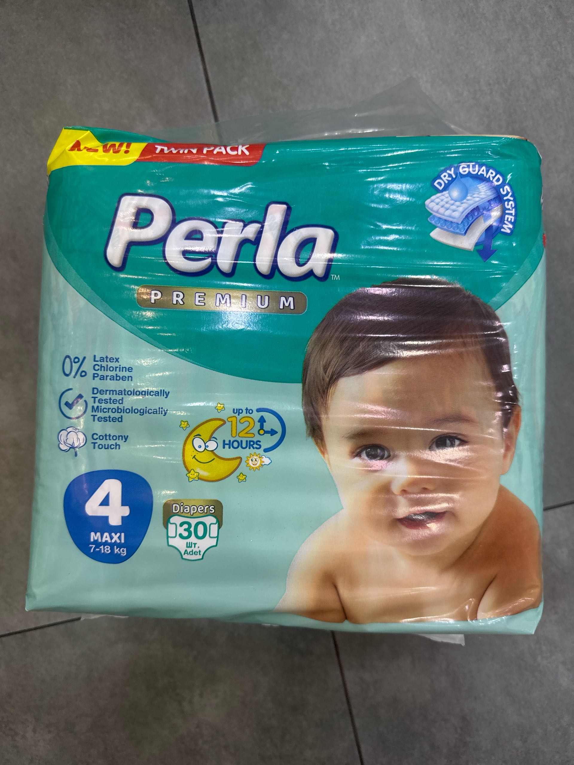 Perla Twin Maxi размер 4 подгузники-трусики 9-15 кг 30 шт