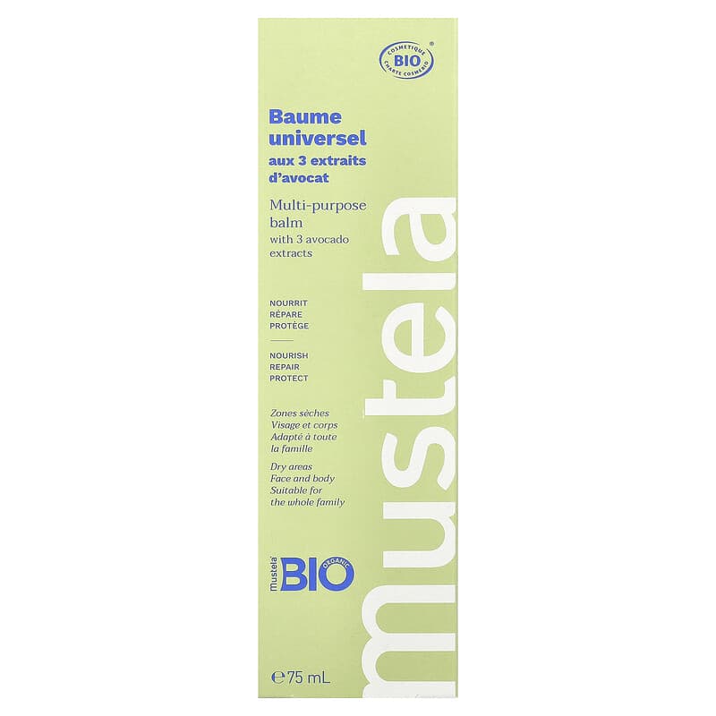 Mustela Bio Organic органический бальзам многофункциональный, 75 мл