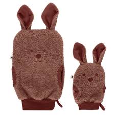 Bath Mits Kangaroo Bibs Красный