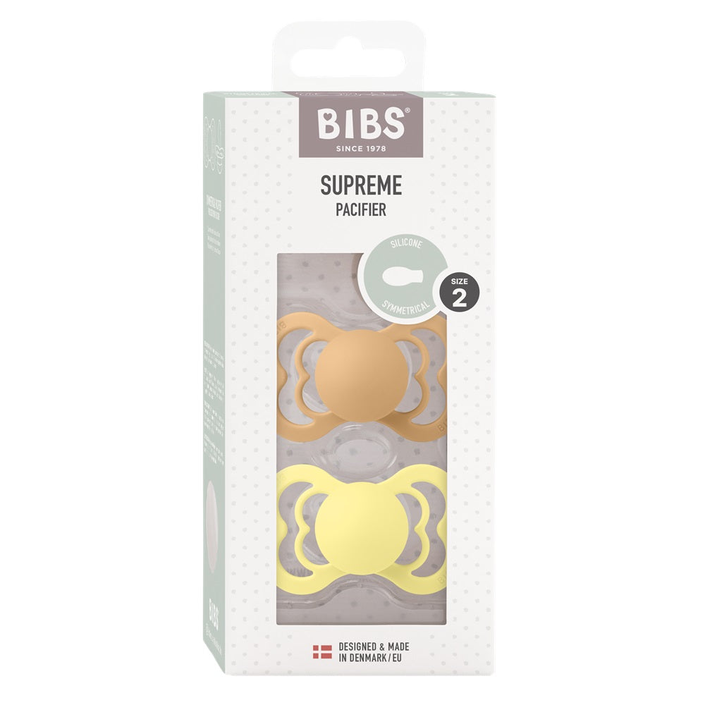 BIBS Supreme пустышка двойной набор 6-18 месяцев силикон латекс