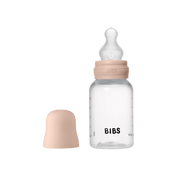 Бутылочка BIBS Round Blush 150 мл с латексной соской Slow Flow