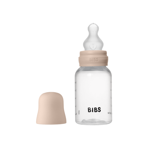 Бутылочка BIBS Round Blush 150 мл с латексной соской Slow Flow