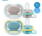 Пустышка Philips Avent Ultra Air с футляром 18+ месяцев 2 шт
