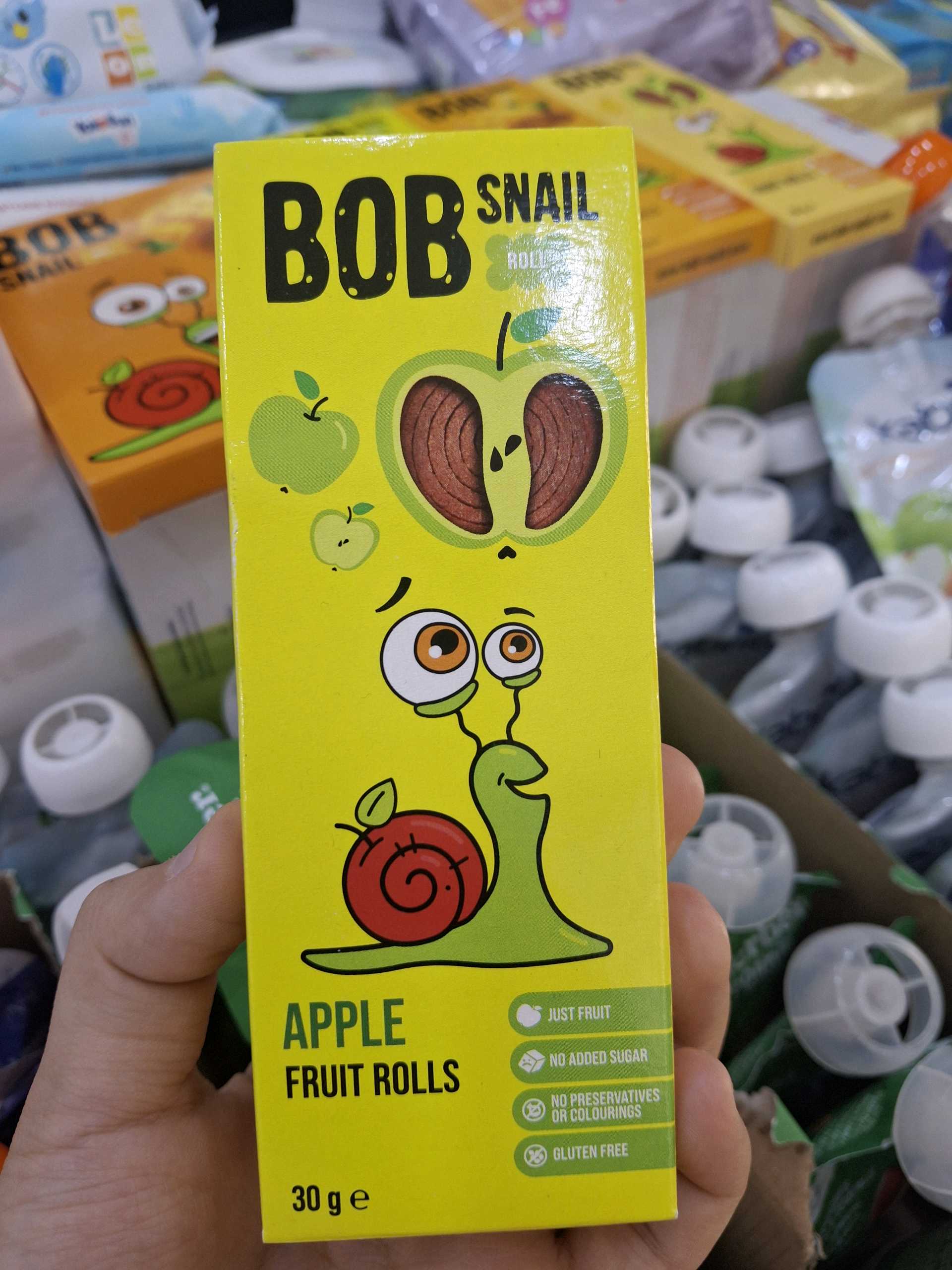 bs01 BOB SNAIL roll Yabloko 30g