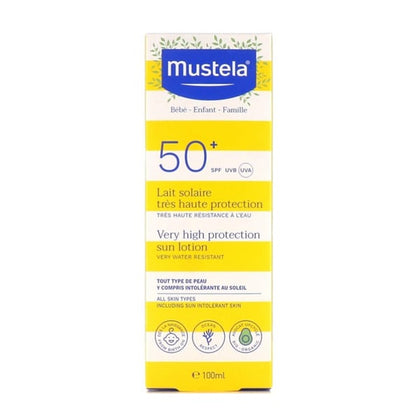 Солнцезащитный лосьон Mustela SPF50+ органический 100 мл для детей 0+