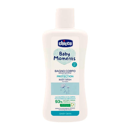 Пена-шампунь Chicco Baby Moments без слёз 200 мл для новорождённых
