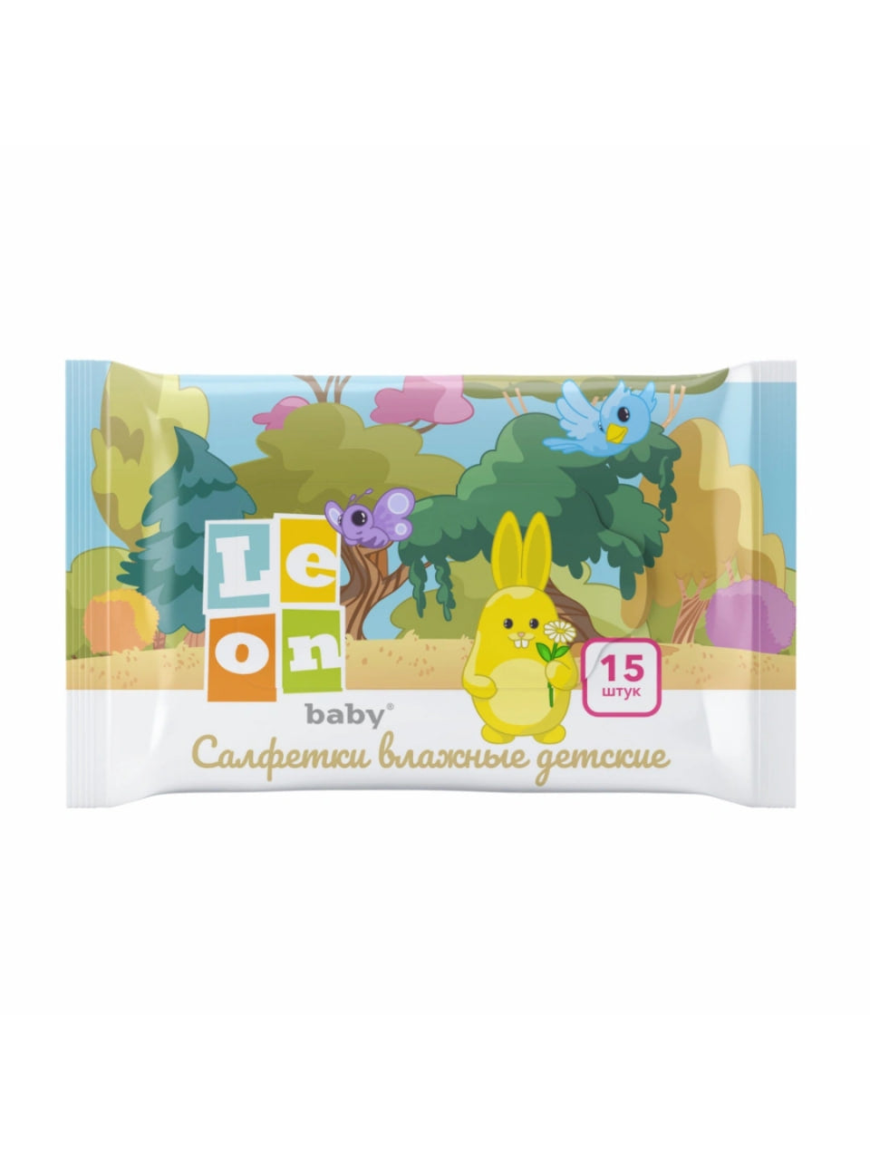 LEON Baby Влажные салфетки 15 шт