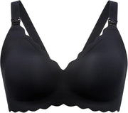 Momcozy Цветочный бюстгальтер для кормления-Black-L