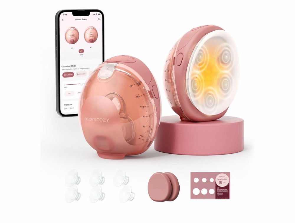 Momcozy Wellness 1 молокоотсос с подогревом, 4 режима, 180 мл