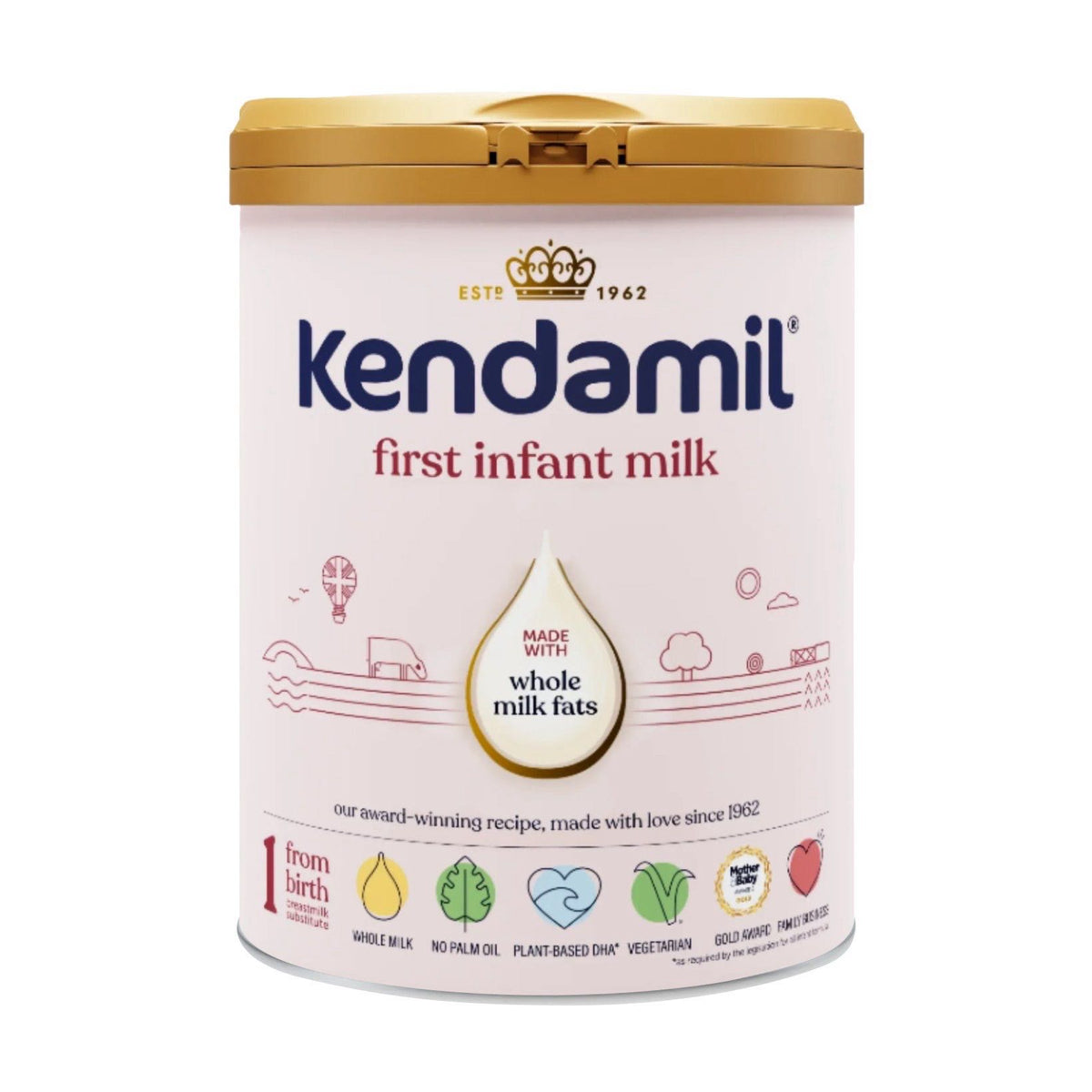 Kendamil Classic 1 to'liq sutli aralashma, 0–6 oy, 800 g
