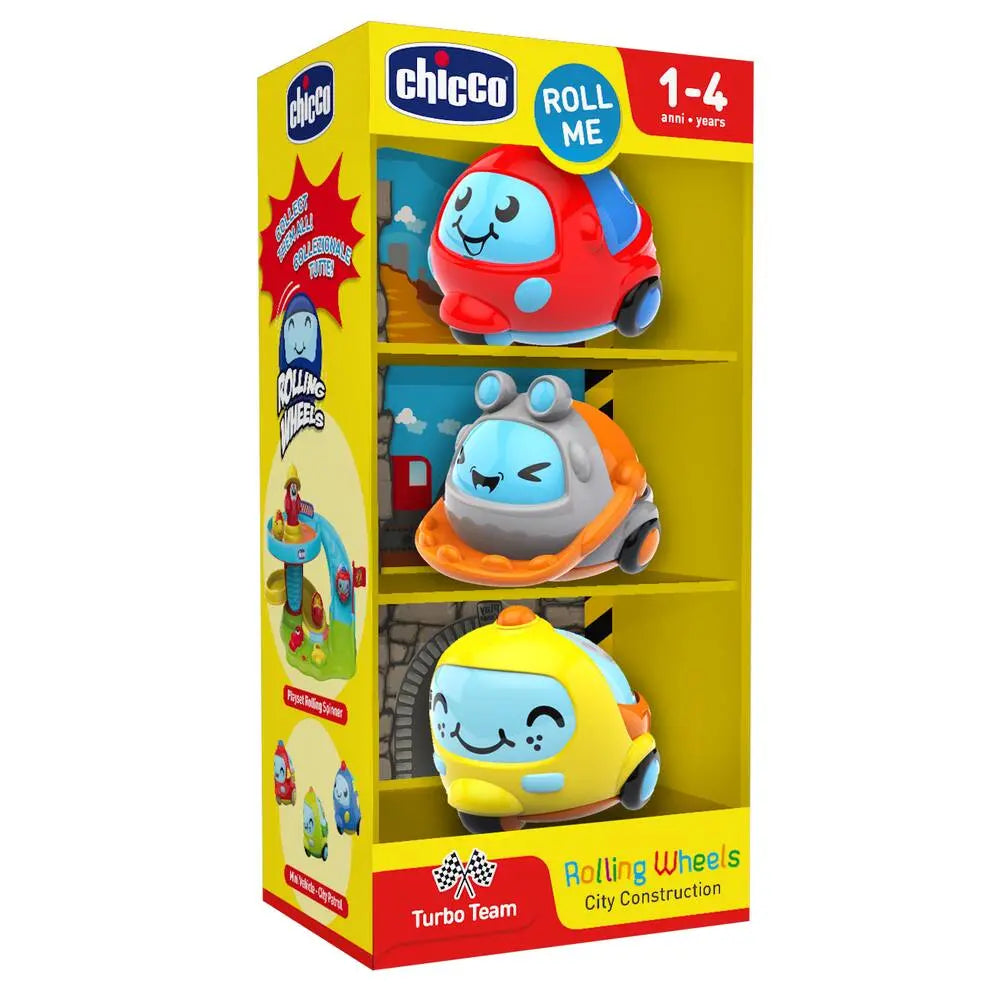 Набор машинок Chicco City Construction строительные 12м+