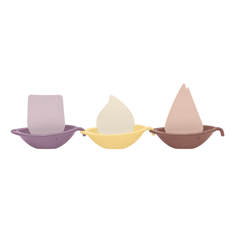 Набор игрушек для ванны BIBS Sail Boats, 3 лодочки