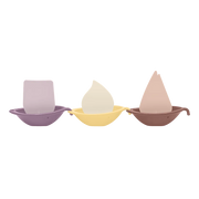 BIBS Sail Boats Pink Mix набор игрушек для ванны из каучука 0+