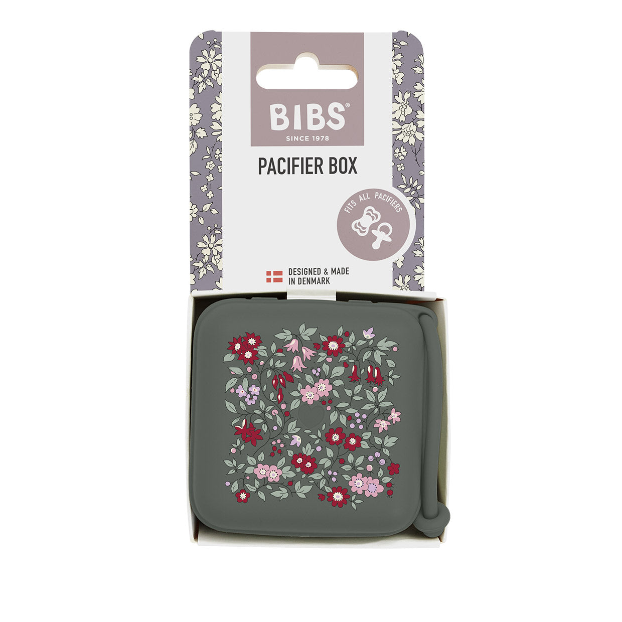 Контейнер для пустышки BIBS Liberty Chamomile Lawn Pine 0+