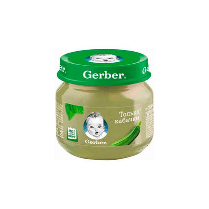 Gerber Faqat kabachki 80 g — sabzavotli pyure, 4 oydan
