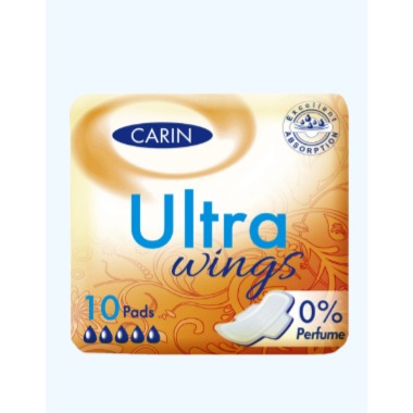 Прокладки Carin Ultra Wings Free Style 9 шт женские гигиенические